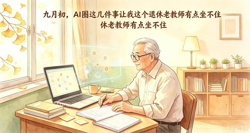 九月初，AI圈这几件事让我这个退休老教师有点坐不住