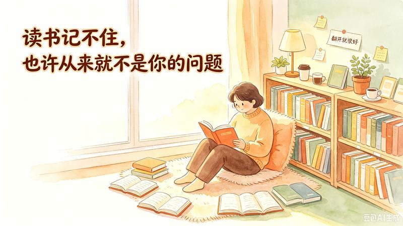 读书记不住，也许从来就不是你的问题