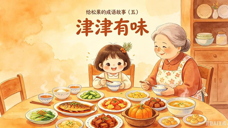 松果的成语故事（五）津津有味